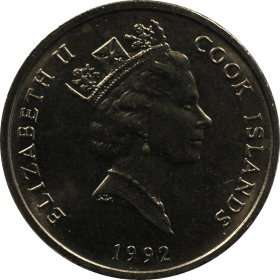 5 centow 1992 wyspy cooka b
